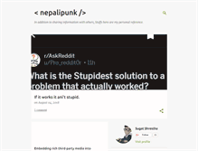 Tablet Screenshot of nepalipunk.blogspot.com
