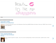 Tablet Screenshot of beauty-tothemax.blogspot.com