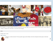 Tablet Screenshot of iowastatefairchallenge.blogspot.com