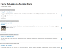 Tablet Screenshot of homeschoolingaspecialchild.blogspot.com