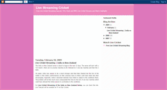 Desktop Screenshot of livestreamingcricket.blogspot.com