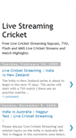 Mobile Screenshot of livestreamingcricket.blogspot.com