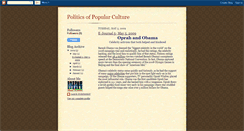 Desktop Screenshot of jmaypoliticsofpopularculture.blogspot.com