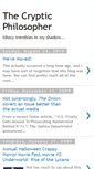 Mobile Screenshot of crypticphilosopher.blogspot.com