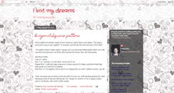 Desktop Screenshot of knittedreams.blogspot.com