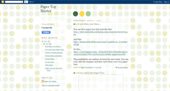 Desktop Screenshot of papertoymaster.blogspot.com