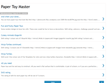 Tablet Screenshot of papertoymaster.blogspot.com
