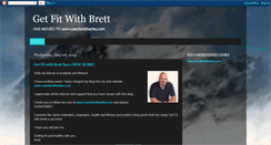 Desktop Screenshot of getfitwithbrett.blogspot.com
