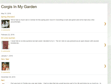 Tablet Screenshot of corgisinmygarden.blogspot.com