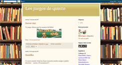 Desktop Screenshot of losjuegosdequinto.blogspot.com