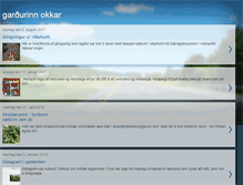 Tablet Screenshot of gardurinn.blogspot.com