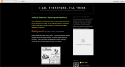 Desktop Screenshot of iamthereforeillthink.blogspot.com