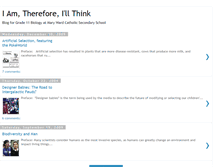 Tablet Screenshot of iamthereforeillthink.blogspot.com