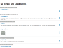Tablet Screenshot of dedingendievoorbijgaan.blogspot.com
