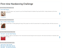 Tablet Screenshot of first-timehandsewingchallenge.blogspot.com