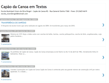 Tablet Screenshot of capaodacanoaemtextos.blogspot.com