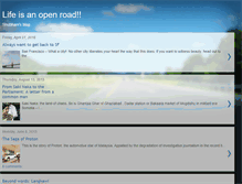 Tablet Screenshot of lifeisanopenroad2me.blogspot.com