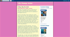 Desktop Screenshot of lifechangeartist.blogspot.com