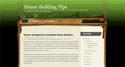 Desktop Screenshot of house-building-tips.blogspot.com