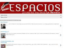 Tablet Screenshot of espacioslarevista.blogspot.com
