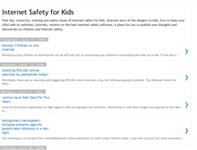 Tablet Screenshot of internet-safety-for-kids.blogspot.com