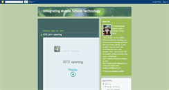 Desktop Screenshot of integratingmiddleschooltechnology.blogspot.com