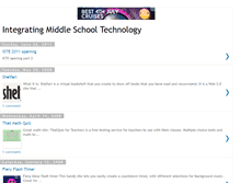 Tablet Screenshot of integratingmiddleschooltechnology.blogspot.com