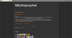 Desktop Screenshot of mkztheprophet.blogspot.com