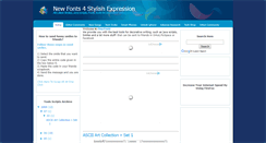 Desktop Screenshot of newfonts.blogspot.com