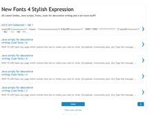 Tablet Screenshot of newfonts.blogspot.com