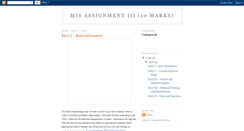 Desktop Screenshot of mis-assign3.blogspot.com