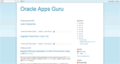 Desktop Screenshot of oracleapplicationguru.blogspot.com