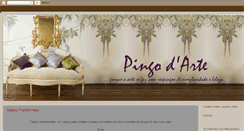 Desktop Screenshot of pingodarte.blogspot.com