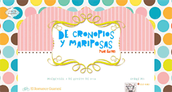 Desktop Screenshot of cronopiosymariposas.blogspot.com