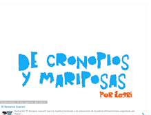 Tablet Screenshot of cronopiosymariposas.blogspot.com