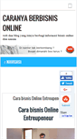 Mobile Screenshot of caranyaberbisnisonline.blogspot.com