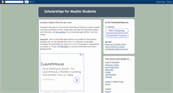 Desktop Screenshot of muslimscholarships.blogspot.com