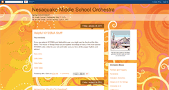 Desktop Screenshot of nesaquakeorchestra.blogspot.com