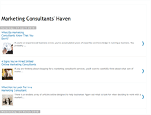 Tablet Screenshot of marketingconsultantshaven.blogspot.com