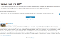 Tablet Screenshot of gerrysroadtrip2009.blogspot.com