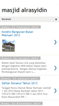 Mobile Screenshot of masjidalrasyidin.blogspot.com