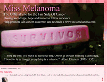 Tablet Screenshot of missmelanoma.blogspot.com