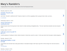 Tablet Screenshot of marysramblins.blogspot.com