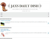 Tablet Screenshot of jansdailydish.blogspot.com