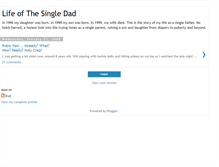 Tablet Screenshot of lifeofthesingledad.blogspot.com
