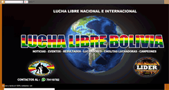 Desktop Screenshot of luchalibreenbolivia.blogspot.com