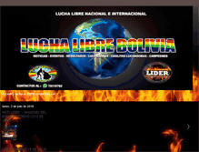 Tablet Screenshot of luchalibreenbolivia.blogspot.com