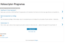 Tablet Screenshot of holoscripter-programas.blogspot.com