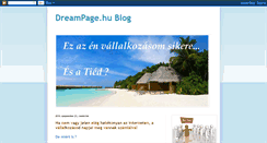 Desktop Screenshot of dreampageblog.blogspot.com