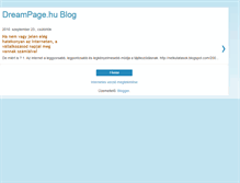 Tablet Screenshot of dreampageblog.blogspot.com